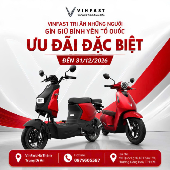 Cập nhật chương trình khuyến mãi xe máy điện VinFast