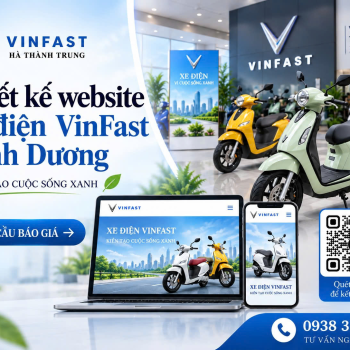 Thiết kế website xe điện VinFast Bình Dương chuẩn SEO, tăng khách hàng