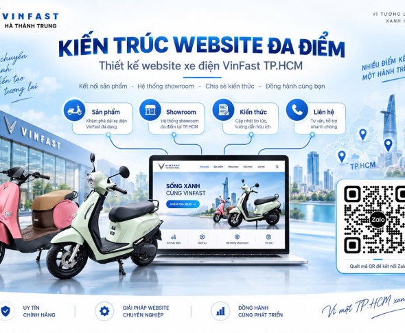 Thiết Kế Website Xe Điện VinFast TP.HCM Chuẩn SEO Đa Điểm