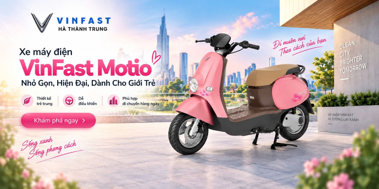 xe điện VinFast nhỏ gọn dễ lái tại VinFast Hà Thành Trung Dĩ An